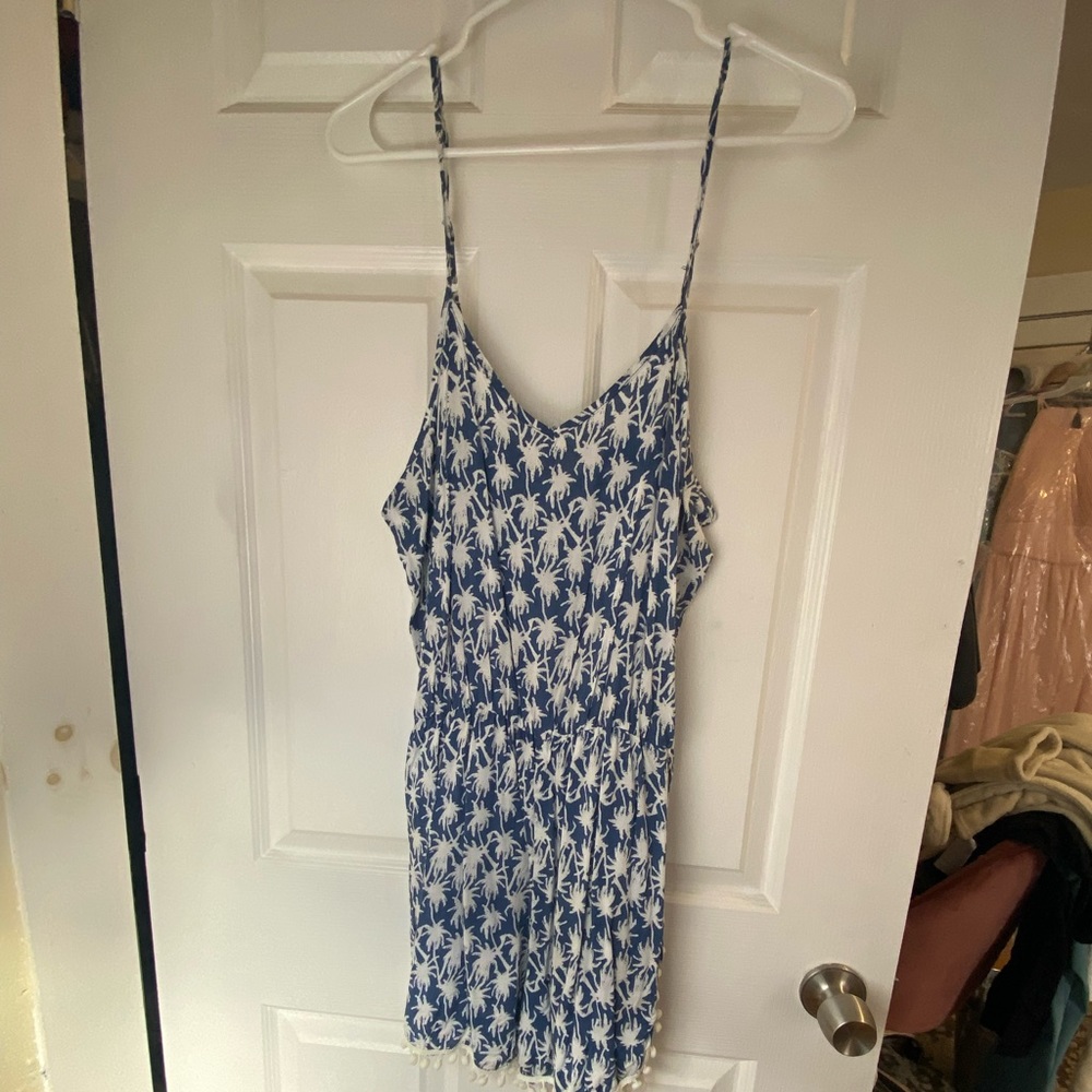 NEVER WORN! NWT! Blue Island Romper/beach cover up